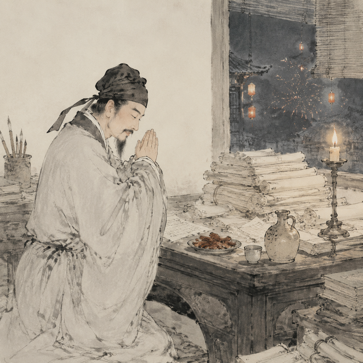 贾岛祭诗文