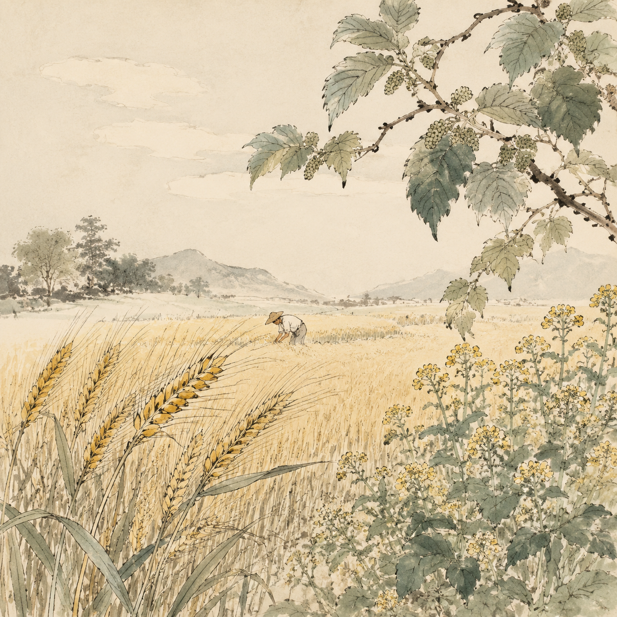 小满田野