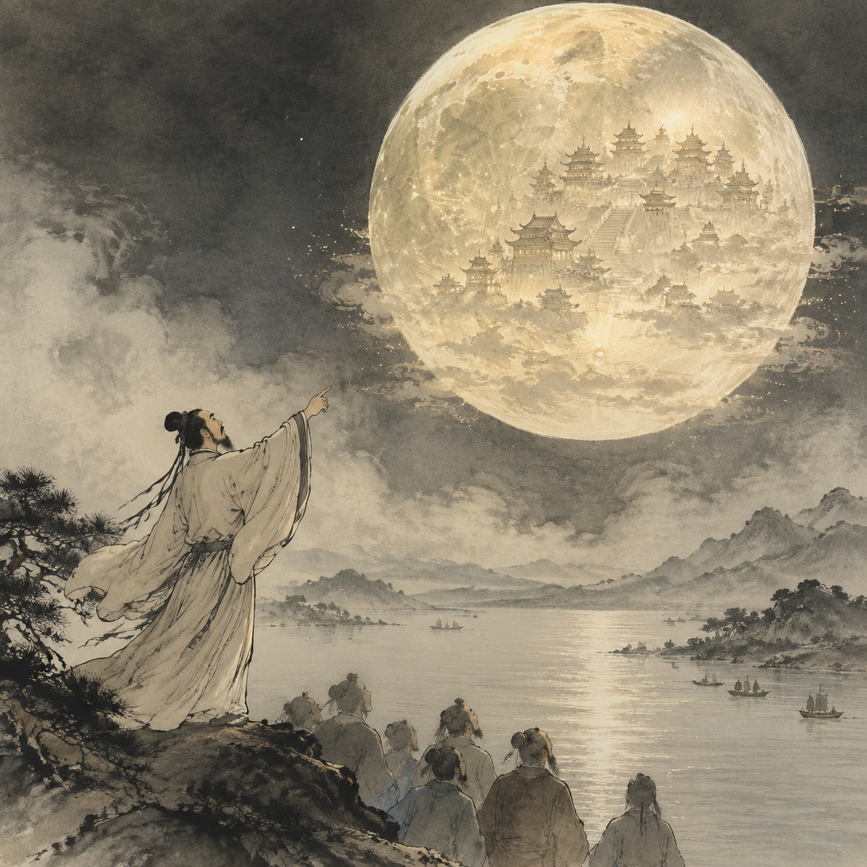 翟天师指月现琼楼