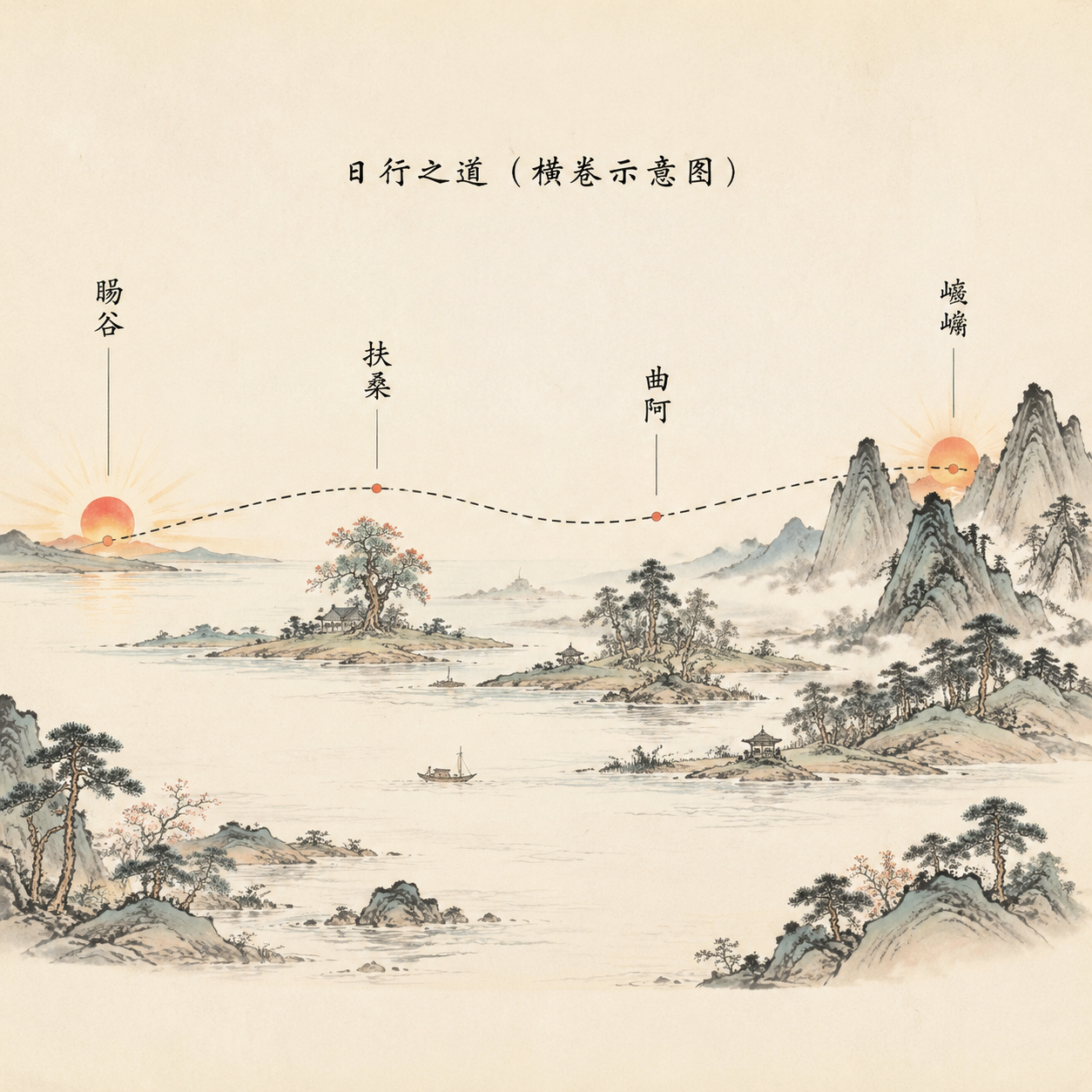 太阳的旅程示意图