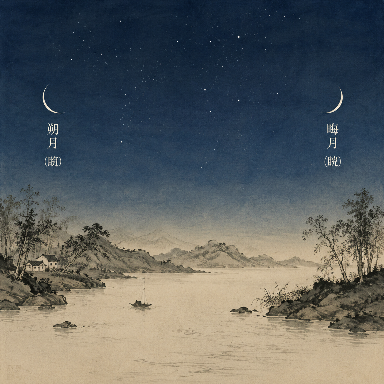 朔月与晦月之象
