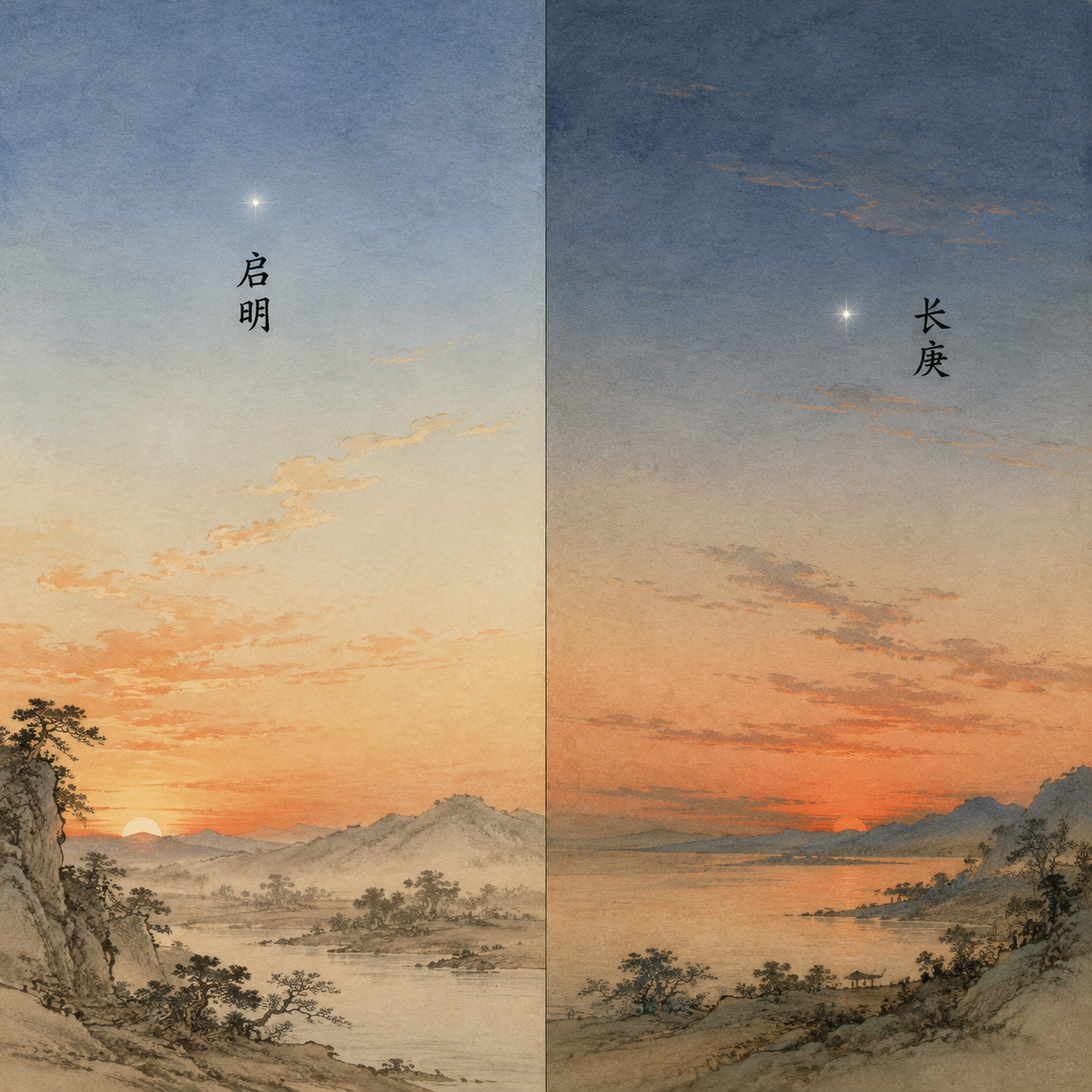 太白金星晨昏两现