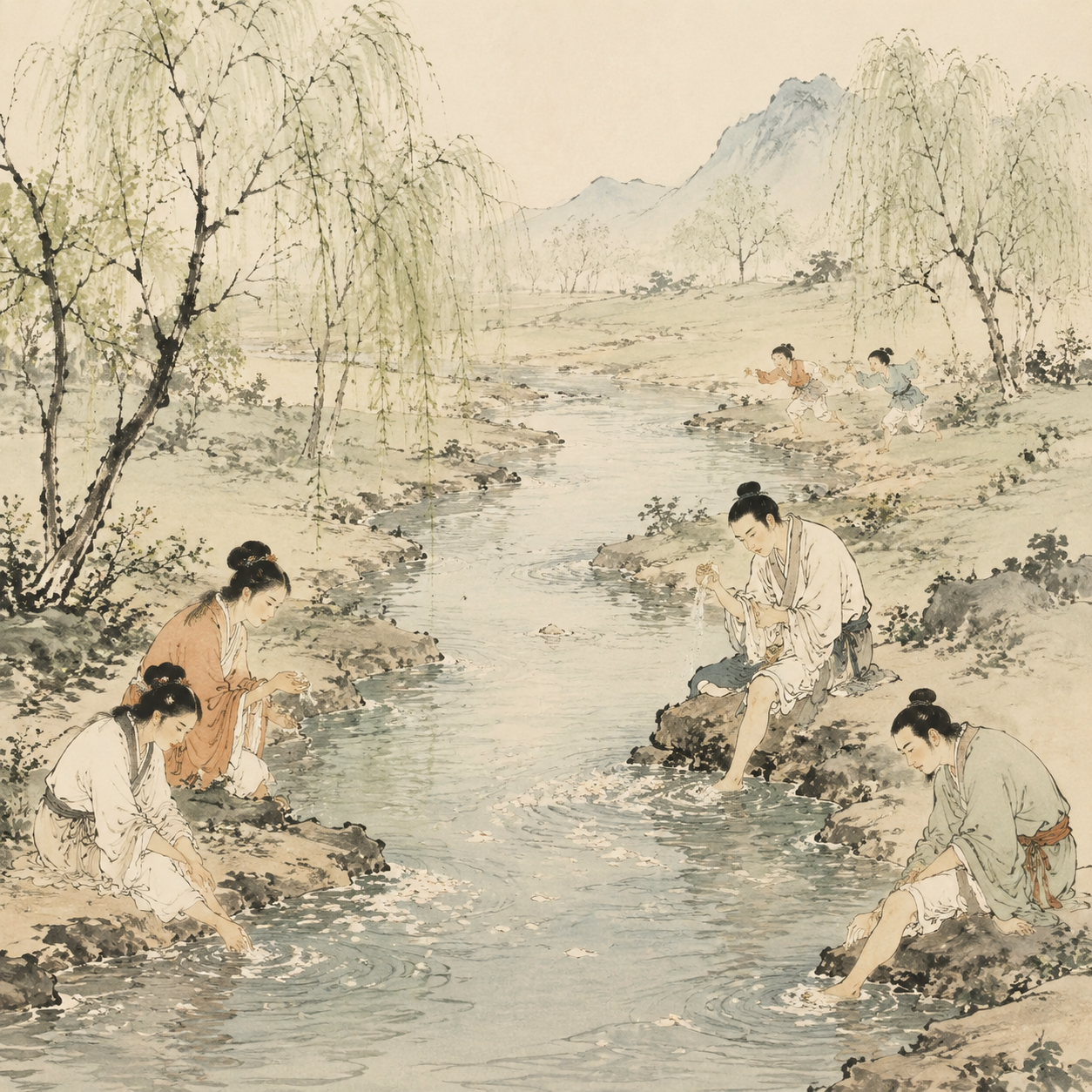 河畔祓禊图