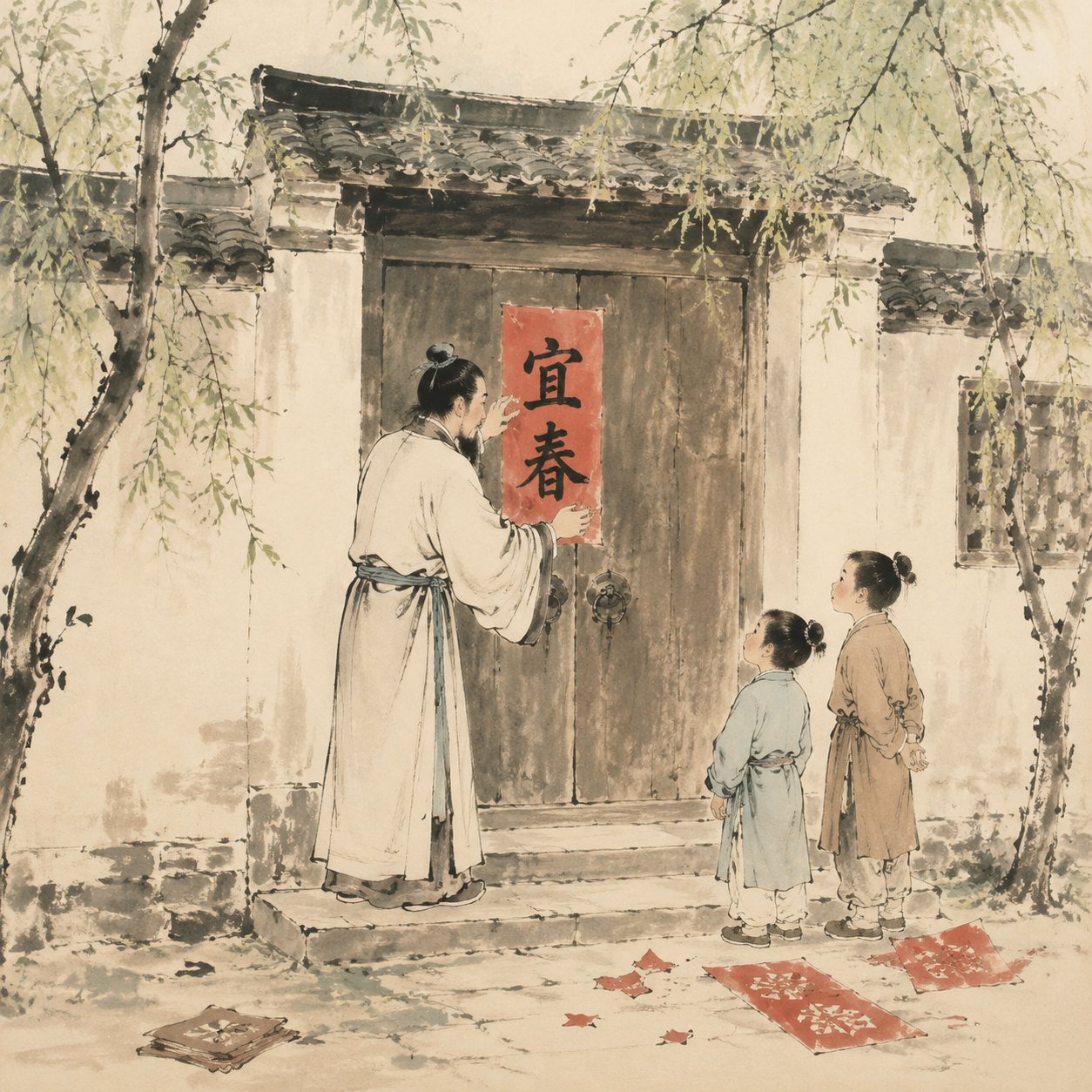 楚地立春贴宜春字