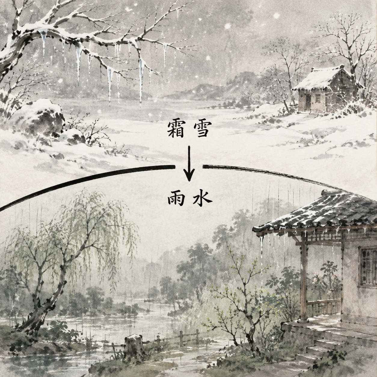 立春前后的雨雪变化