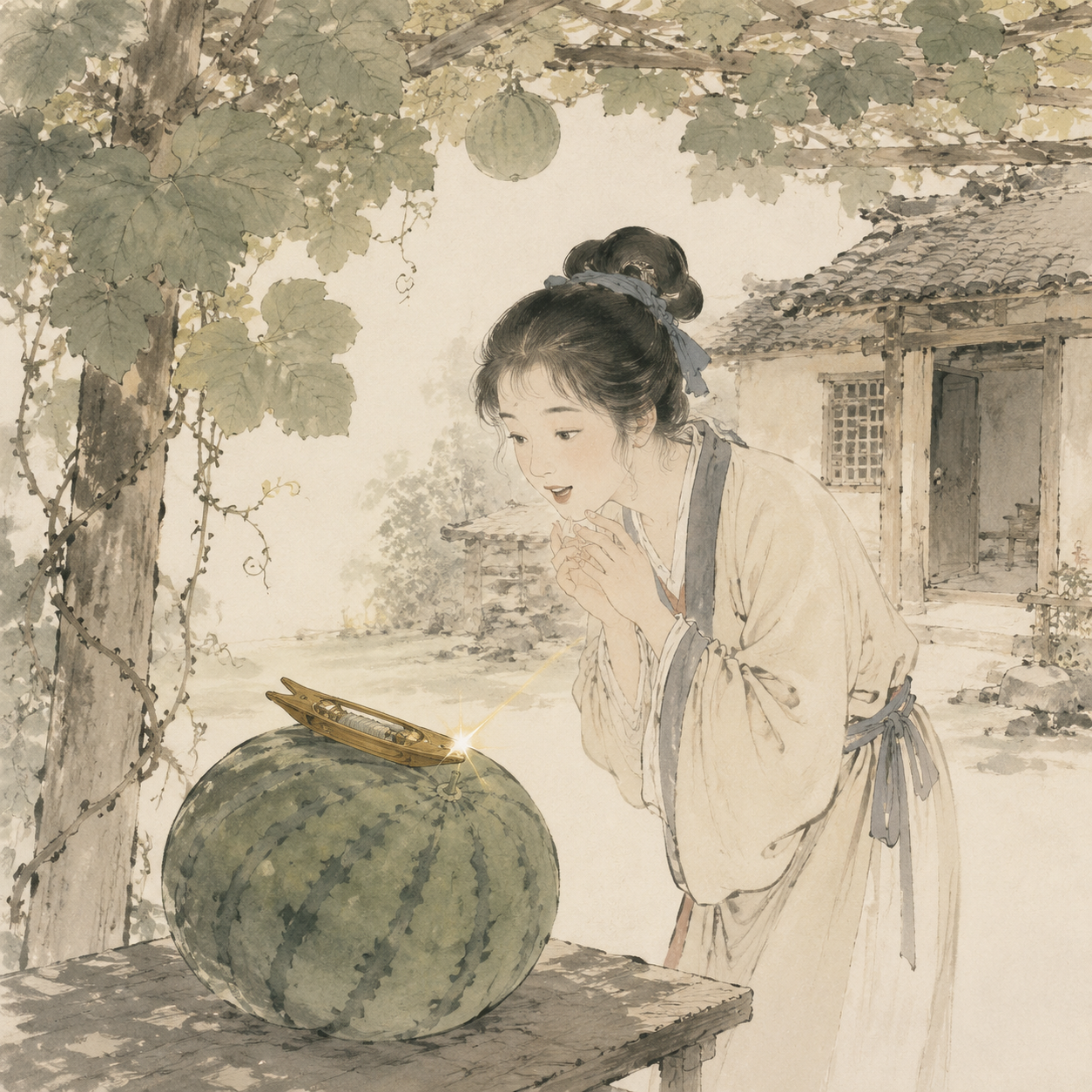 瓜上金梭