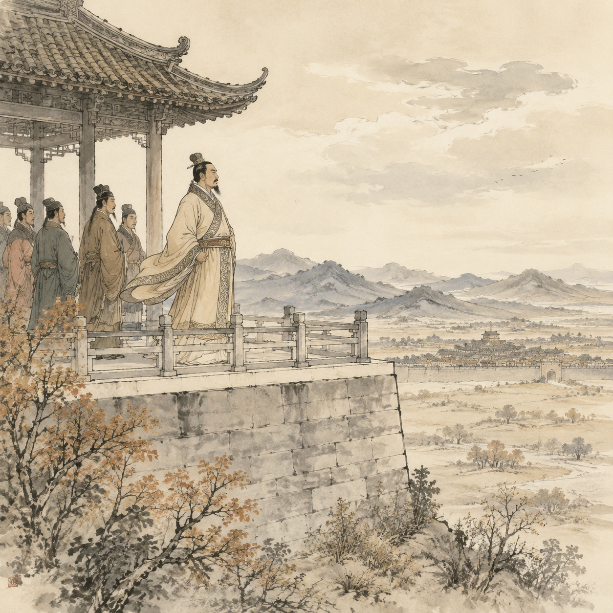 刘裕重阳登戏马台