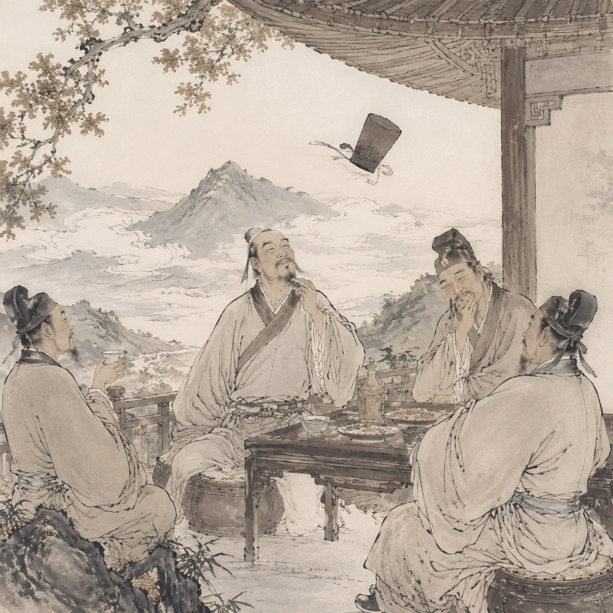 龙山落帽
