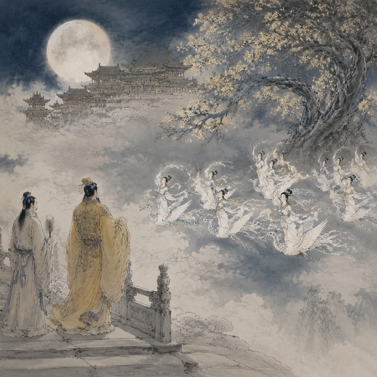 明皇月宫遇仙