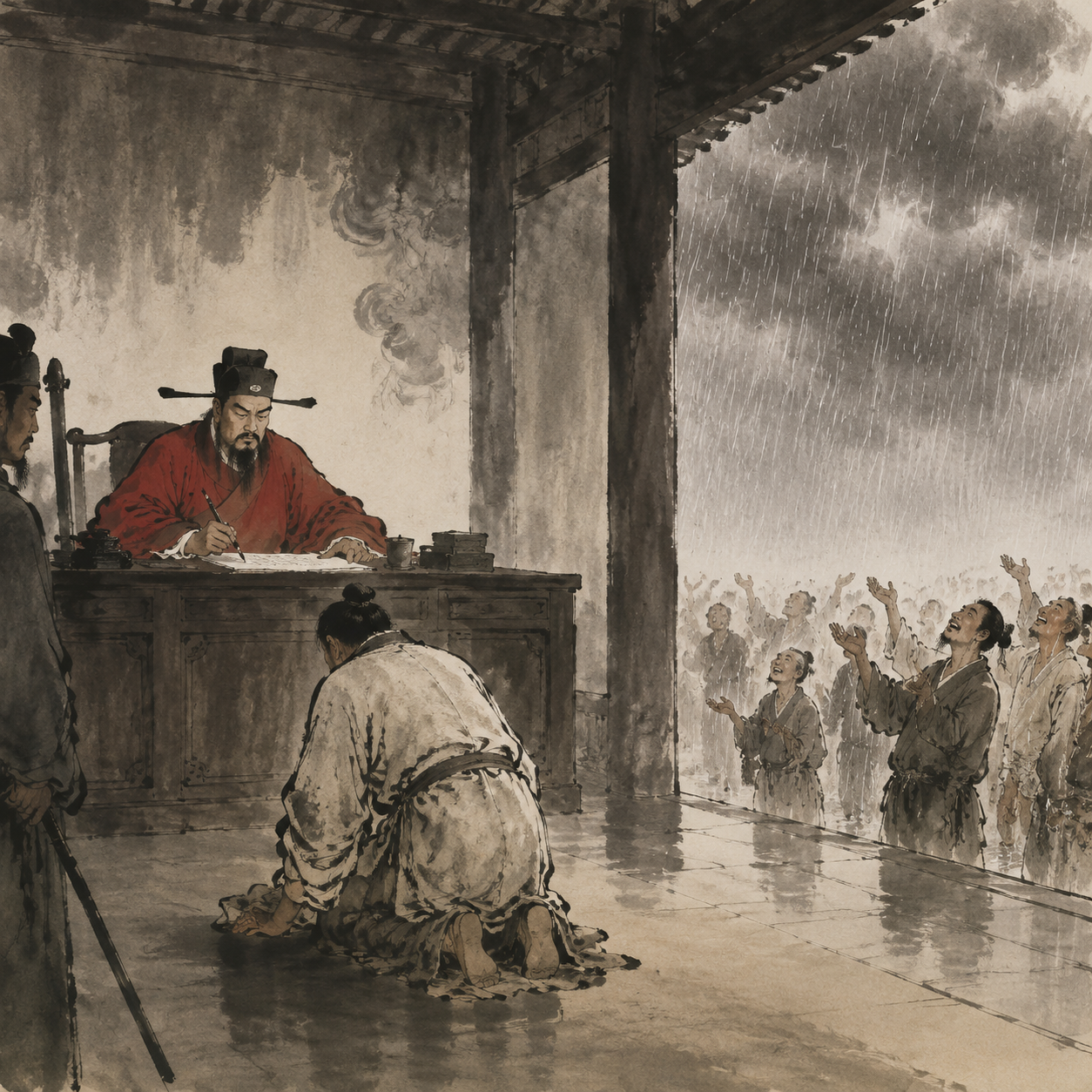 御史断案，天降甘霖