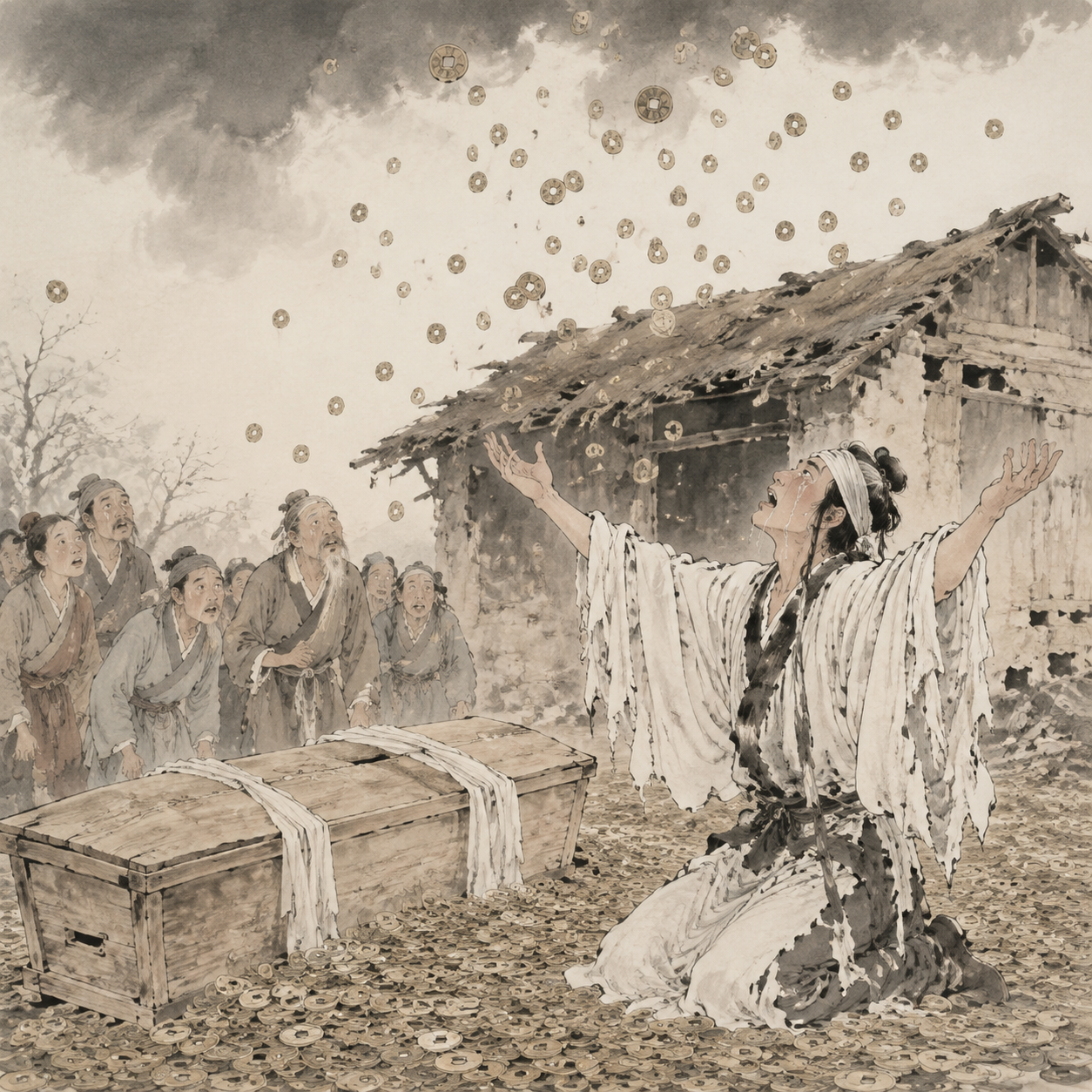 熊袞呼天泣雨钱