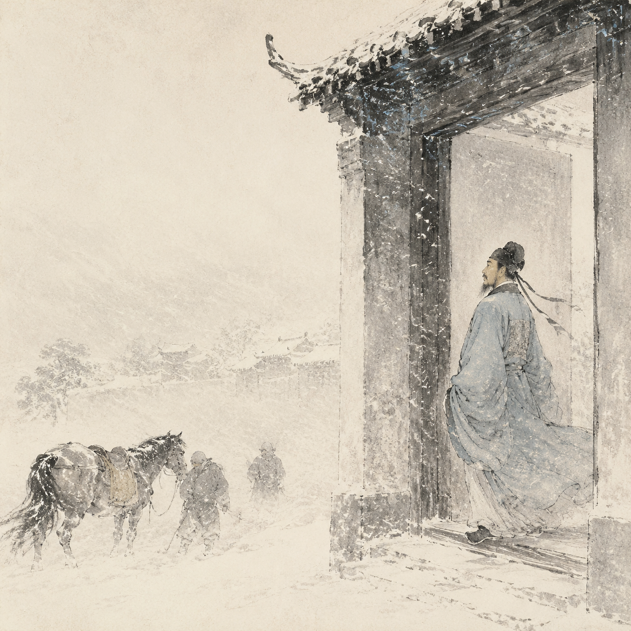 风雪夜归人