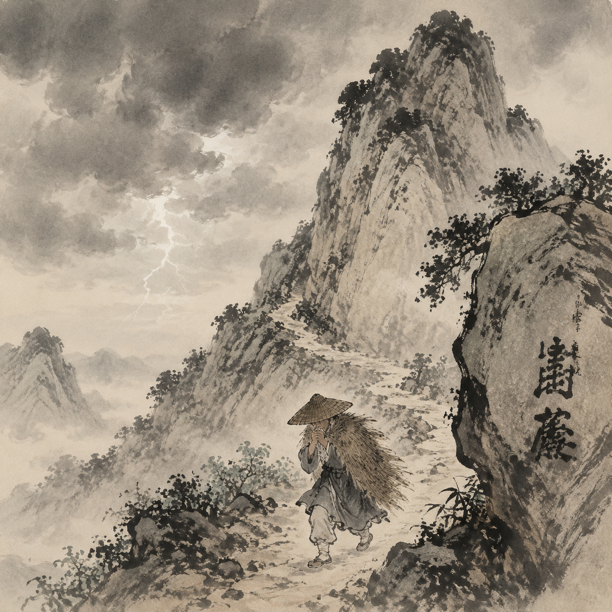 雷番山石碑