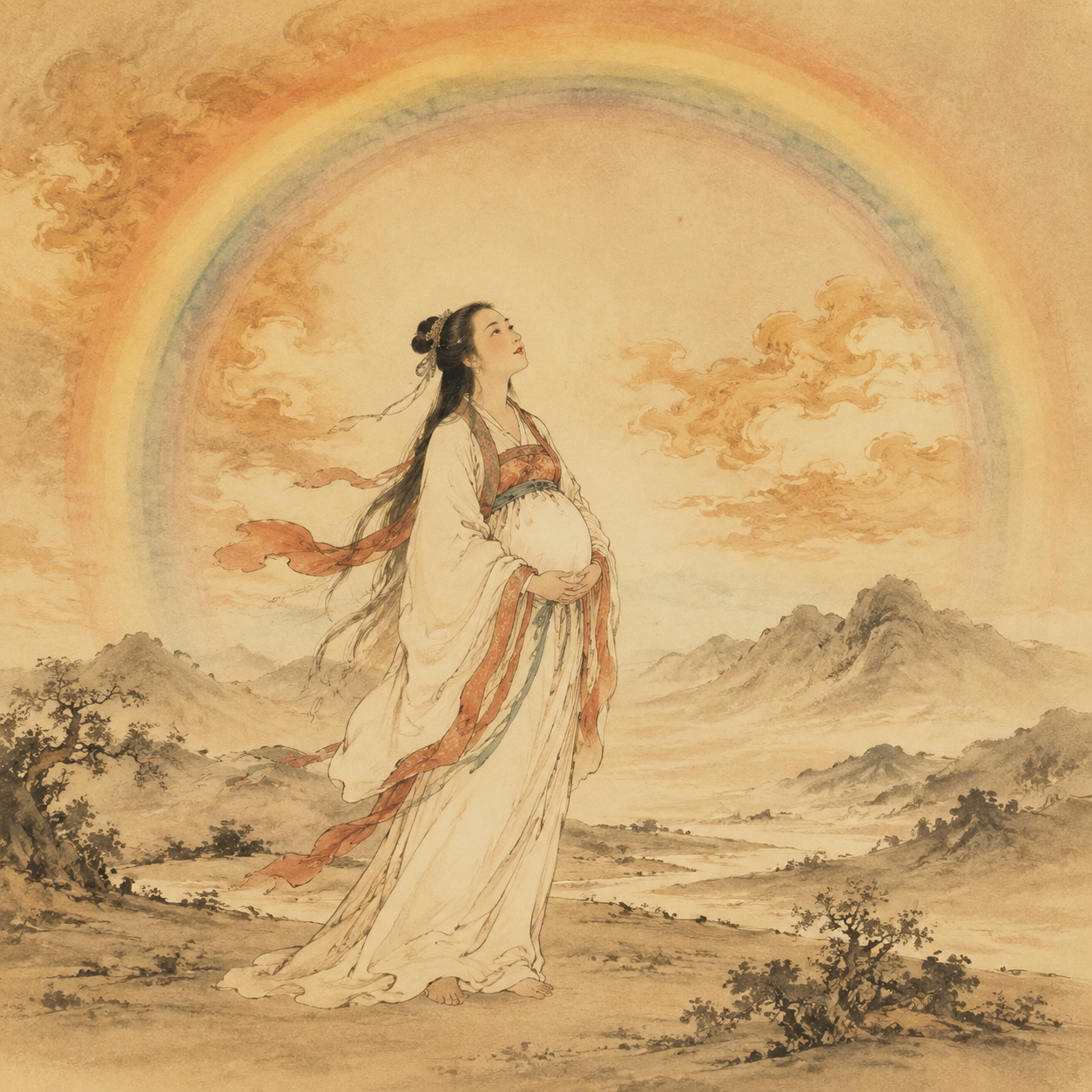 虹绕太昊母