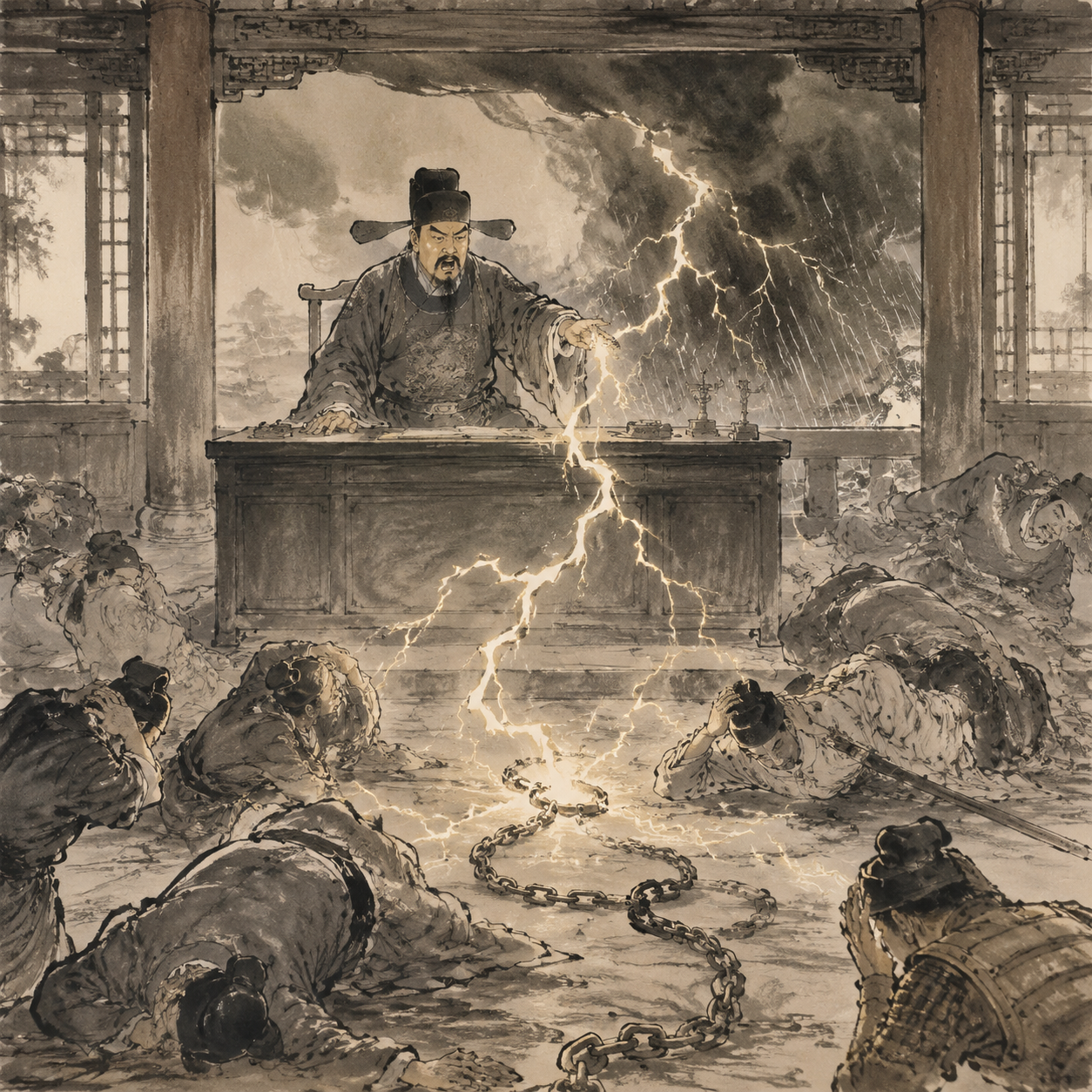 陆昭符叱退雷电