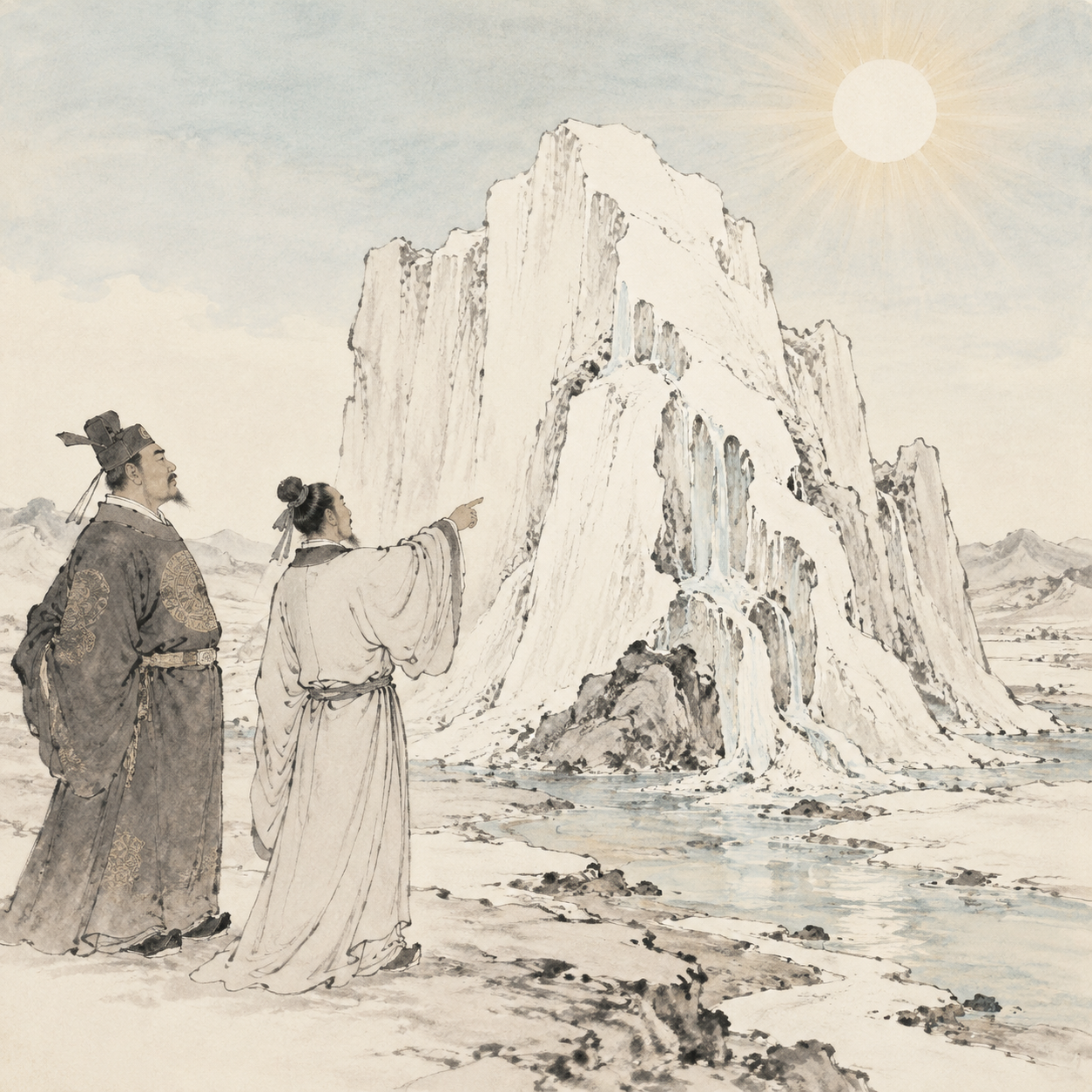 冰山与太阳