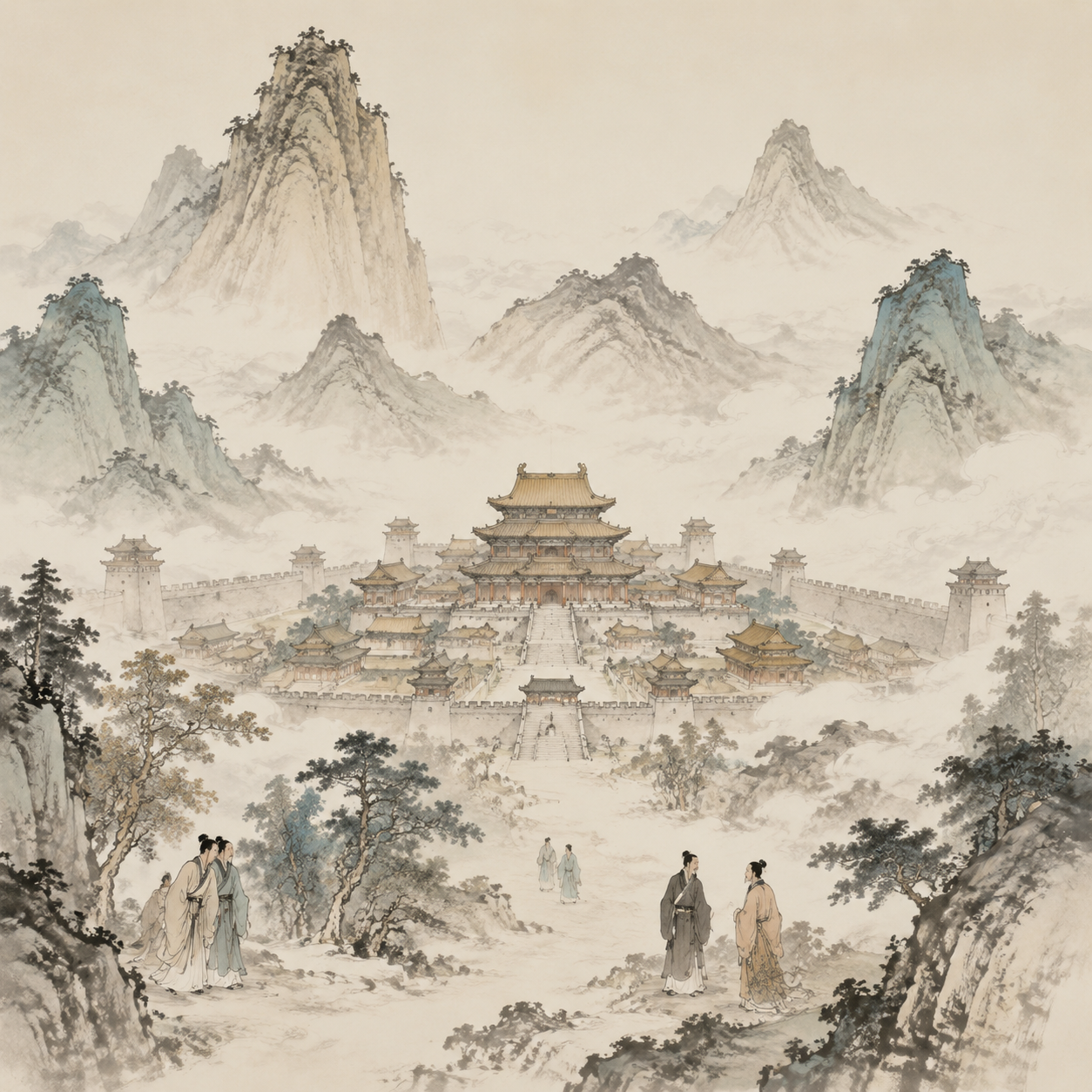 五岳环绕的帝王之宅