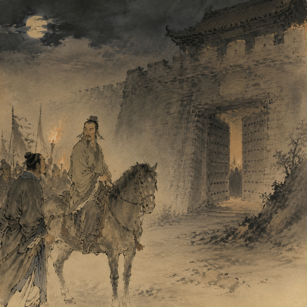 刘邦夜临柏人城
