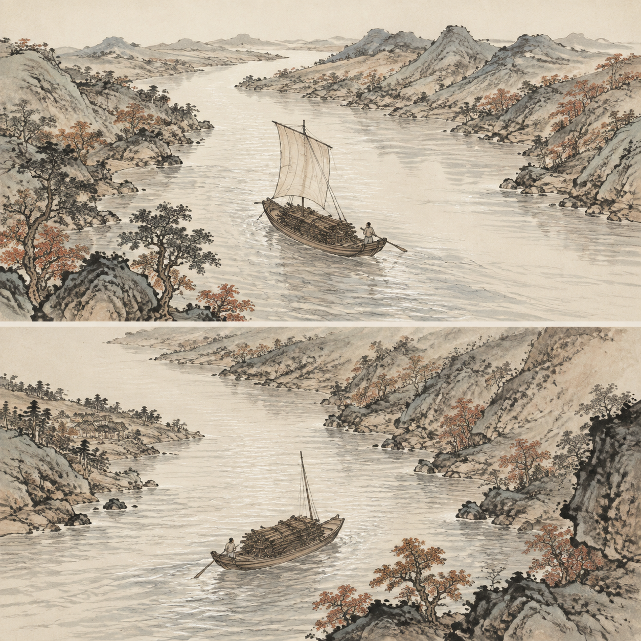 若耶溪上的南风北风
