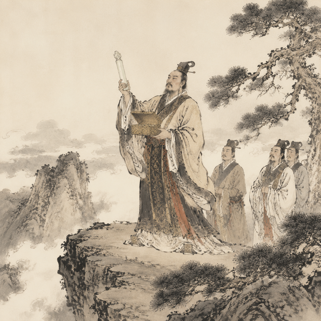 汉武帝泰山探策