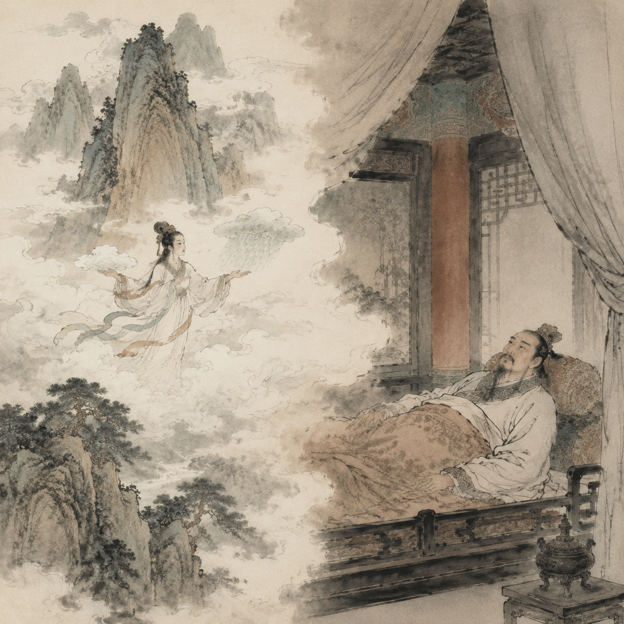 楚王梦遇神女