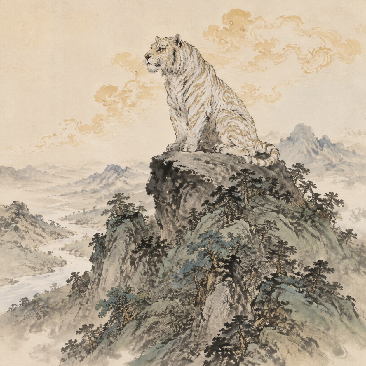 白虎踞山顶
