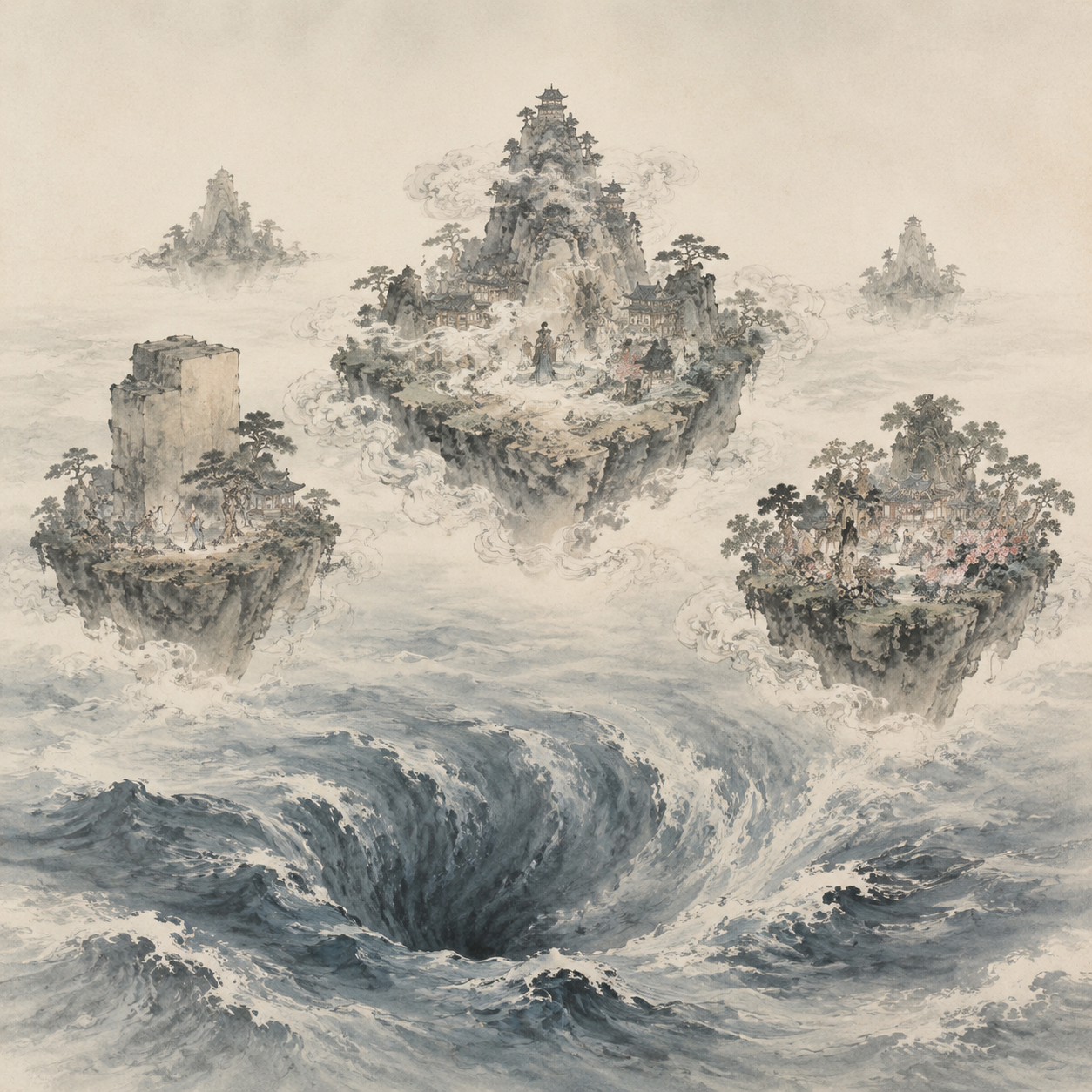 归墟五山想象图