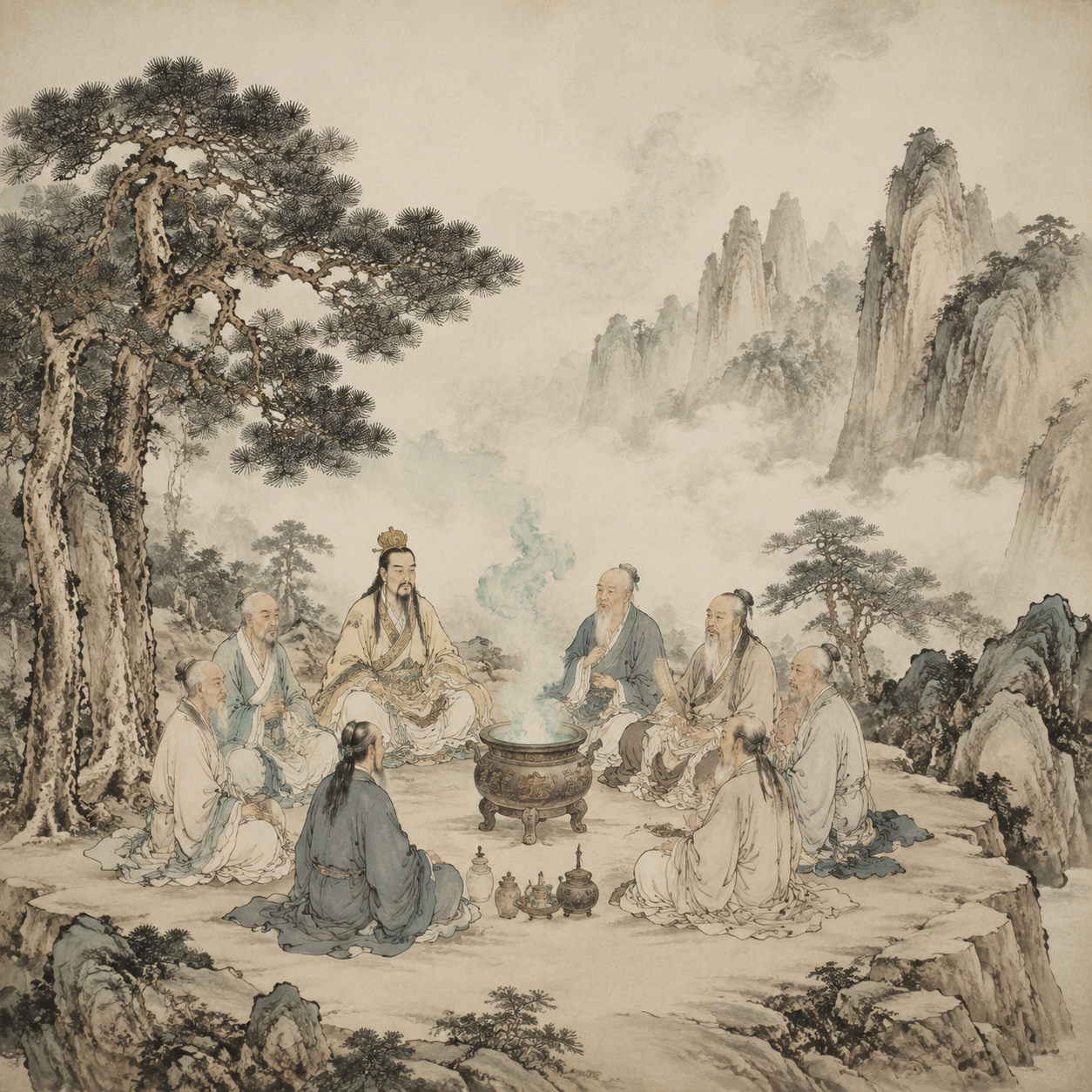 淮南王八公炼丹