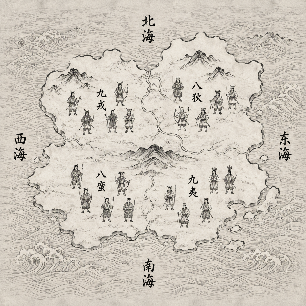 四海环绕的古代世界观