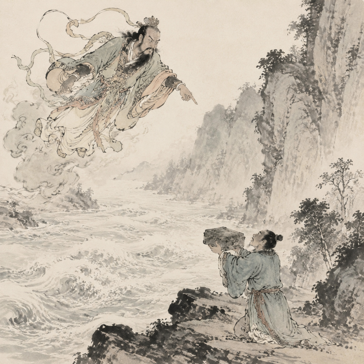 神人现身责备龙澄