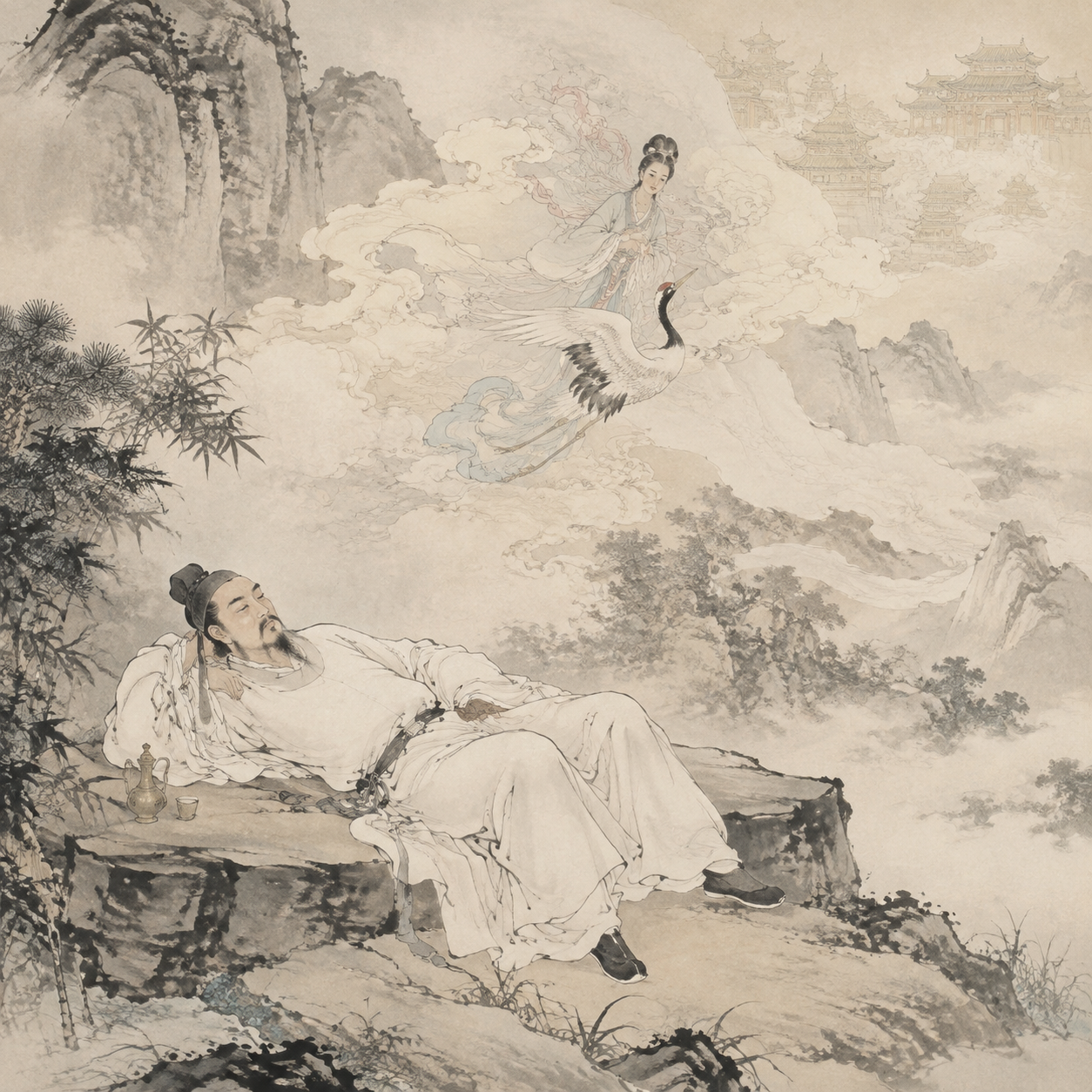 李白梦游天姥图