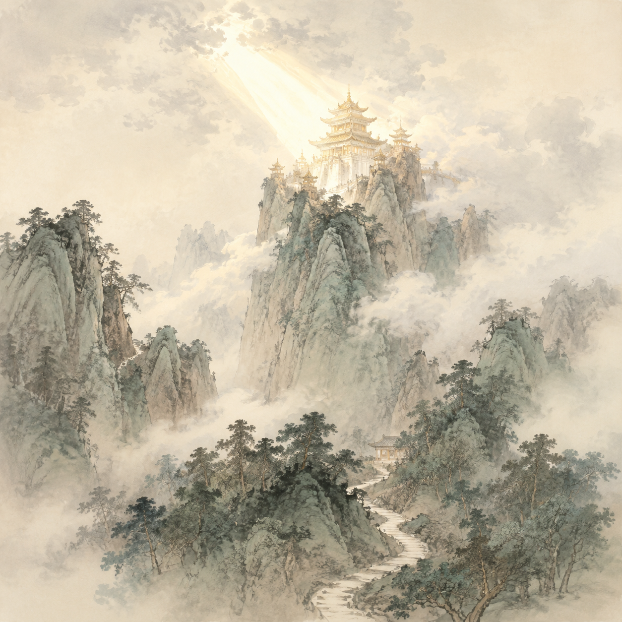 琼台玉阙仙境