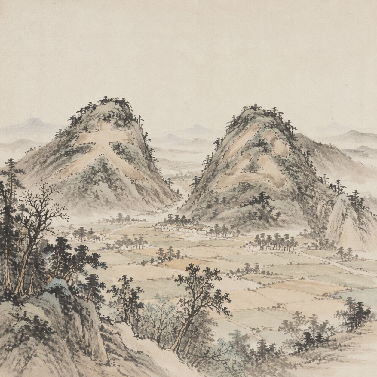 文公山远景