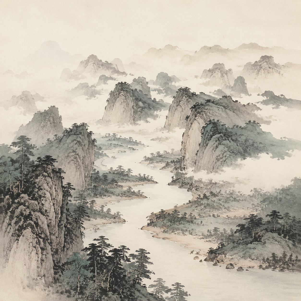 武夷山三十六峰全景