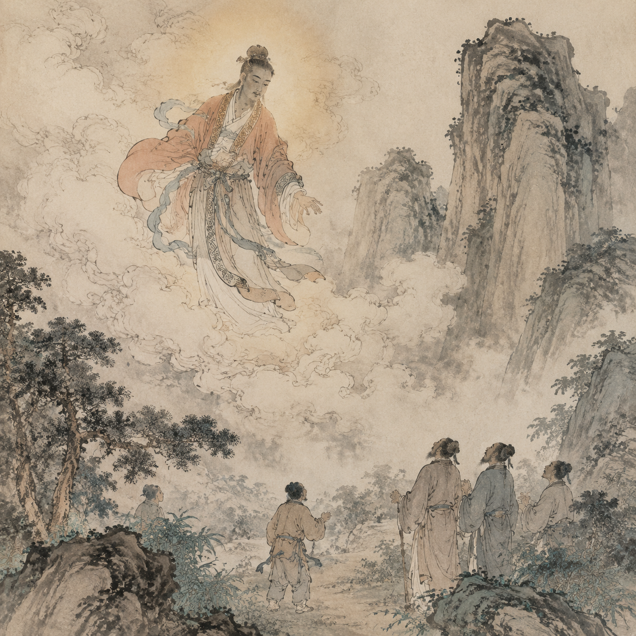 武夷君降临想象图