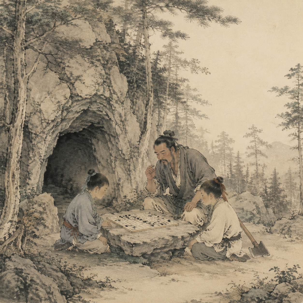 王质观棋
