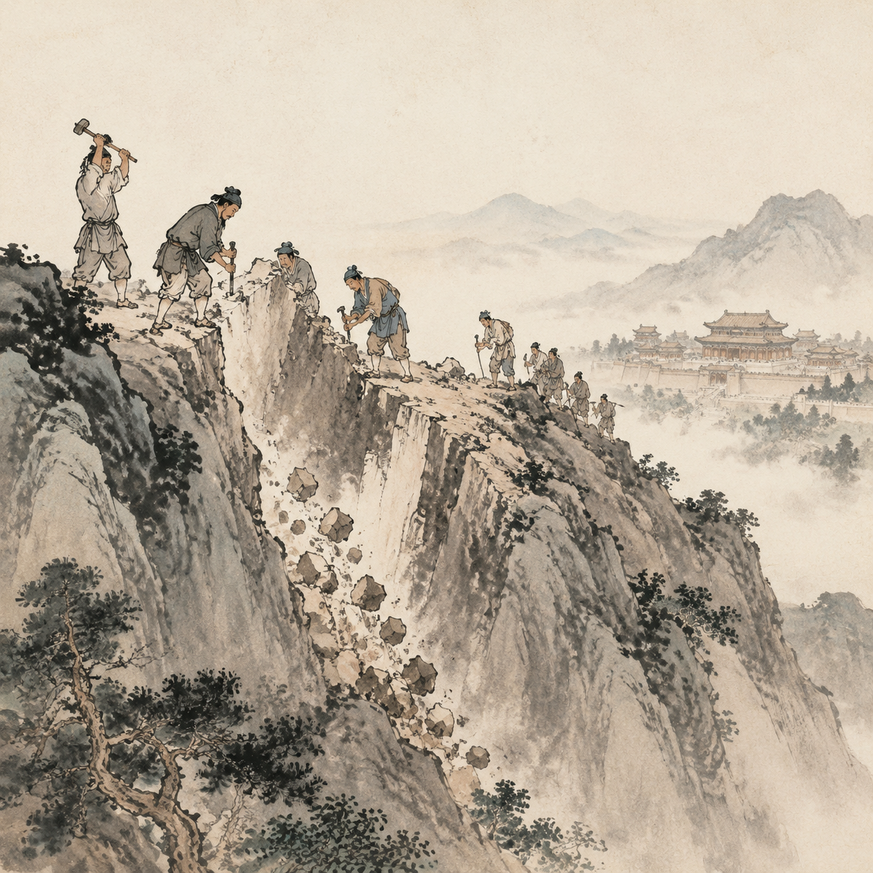 武则天派人凿断山脉