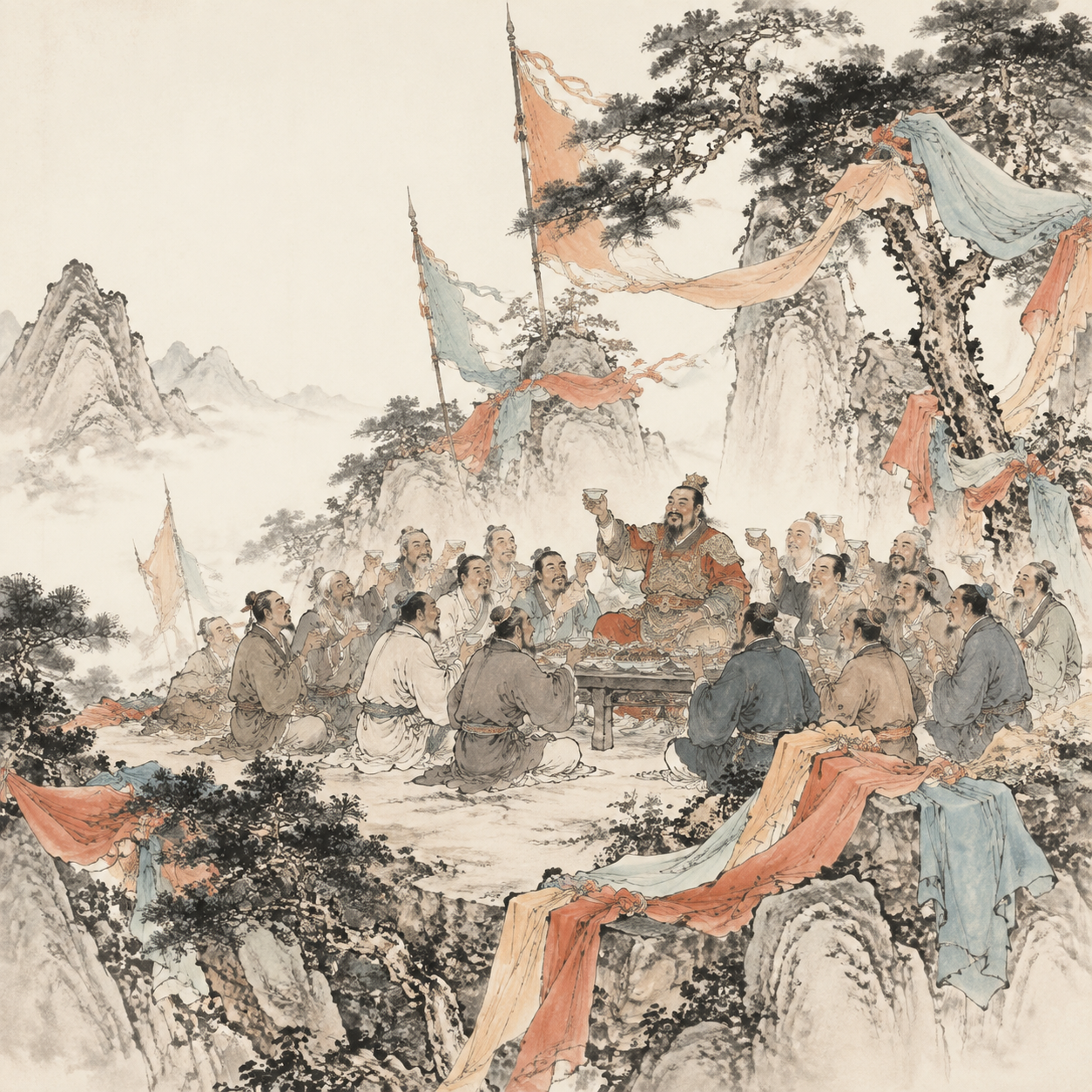 衣锦山宴父老