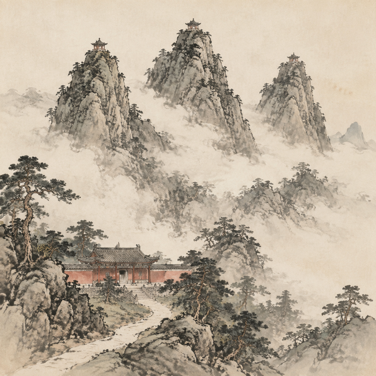 三茅峰与玉晨观