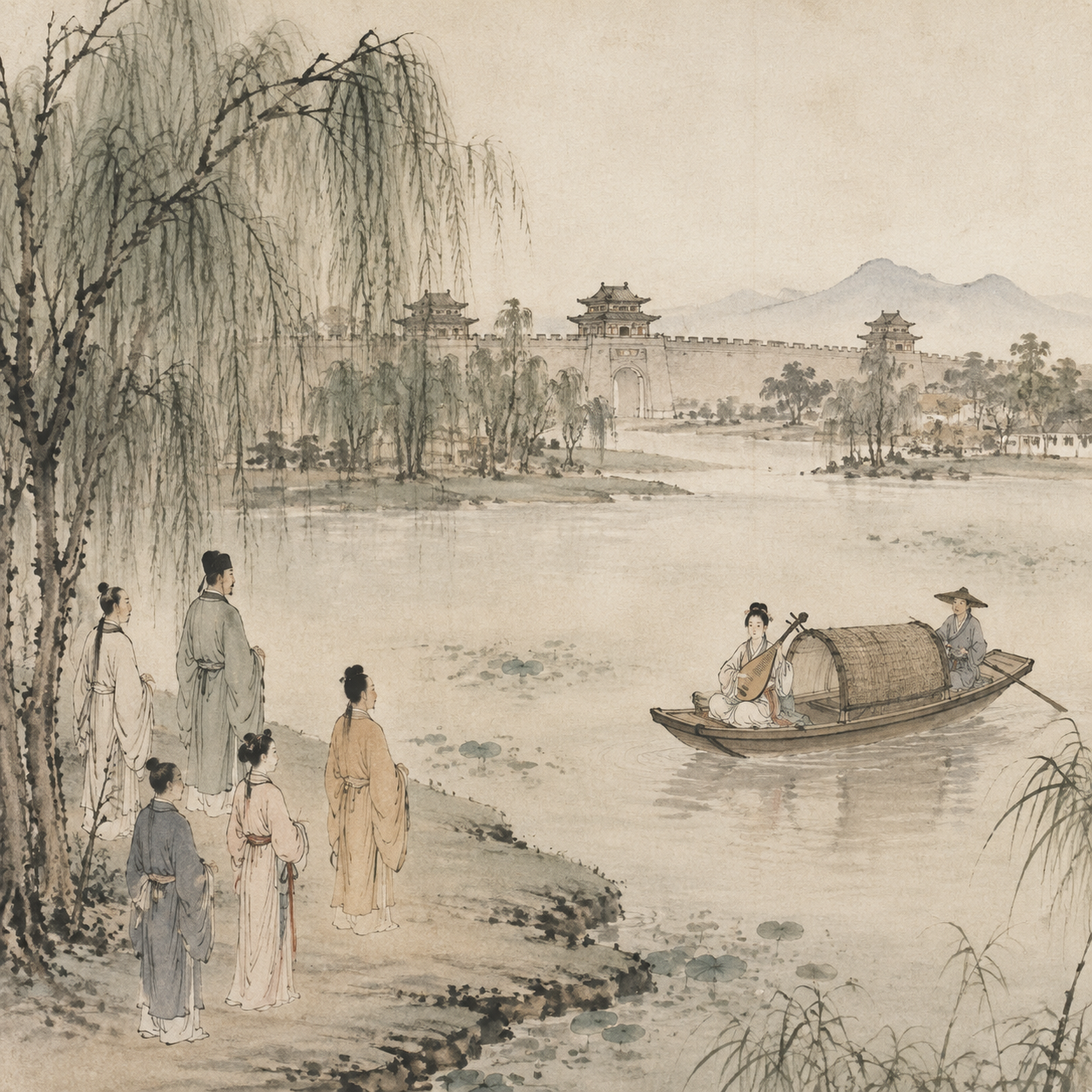 三山门外的莫愁湖