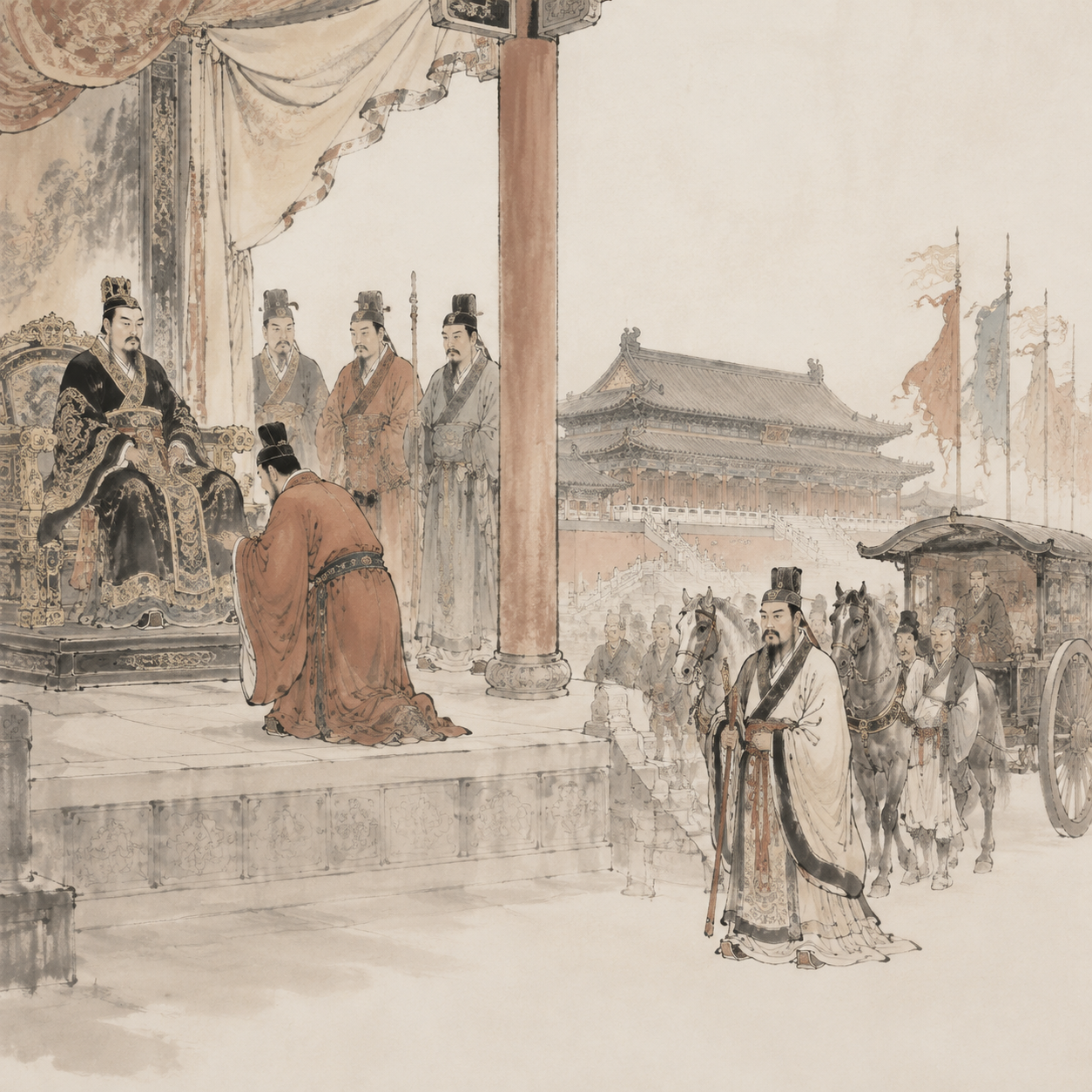 汉宣帝派遣王褒入蜀祭祀