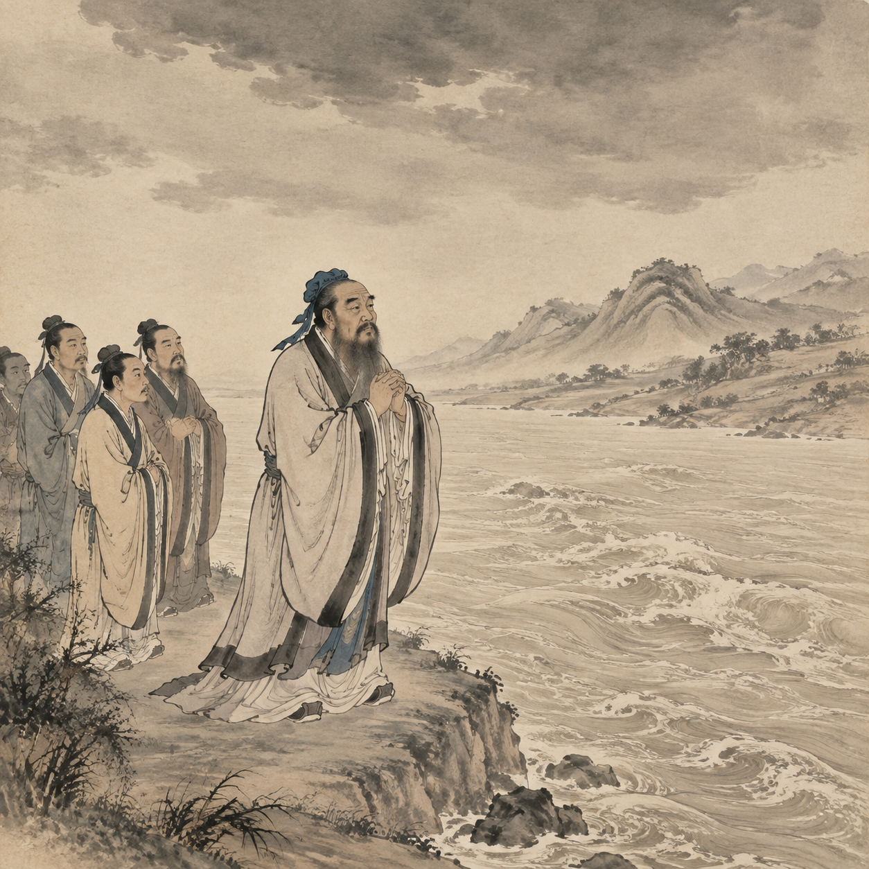 孔子临河而叹