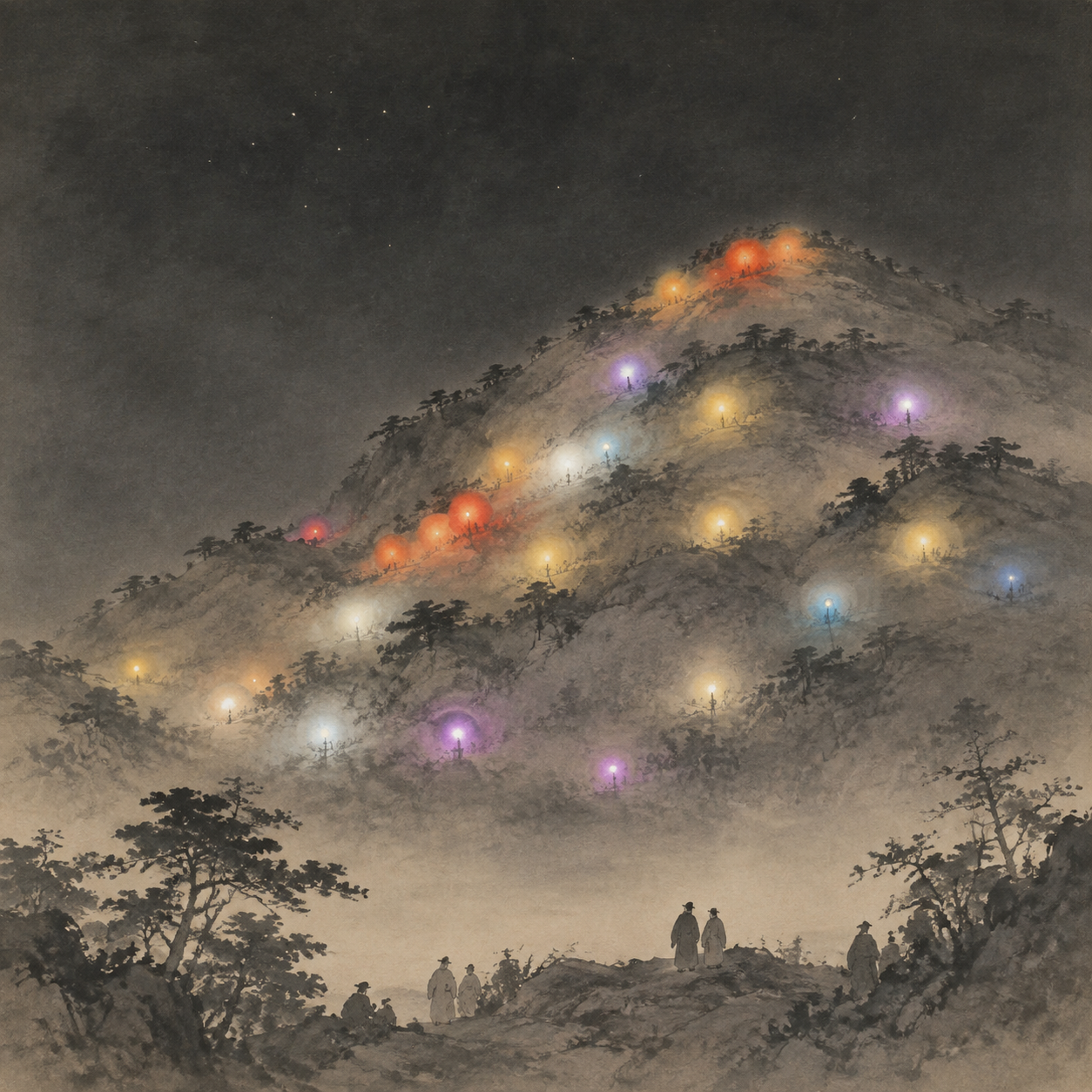 北平山五色神灯