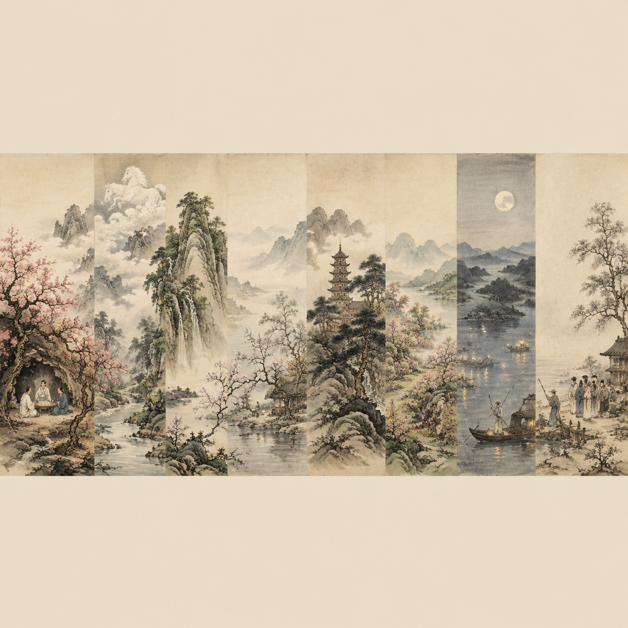 桃源八景图