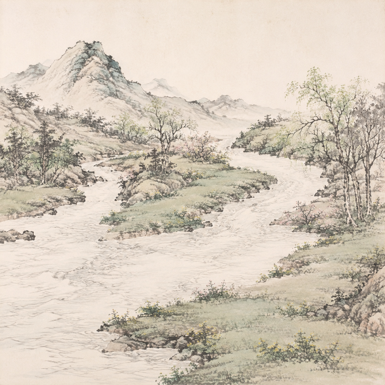 䨥溪春涨