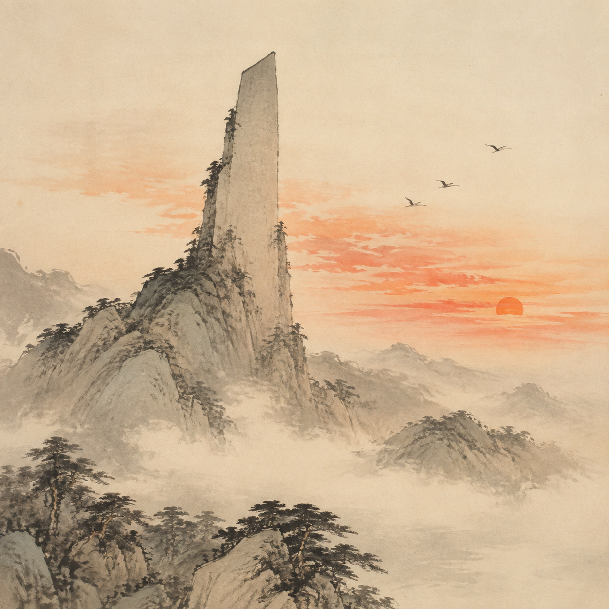 圭峰暮霭