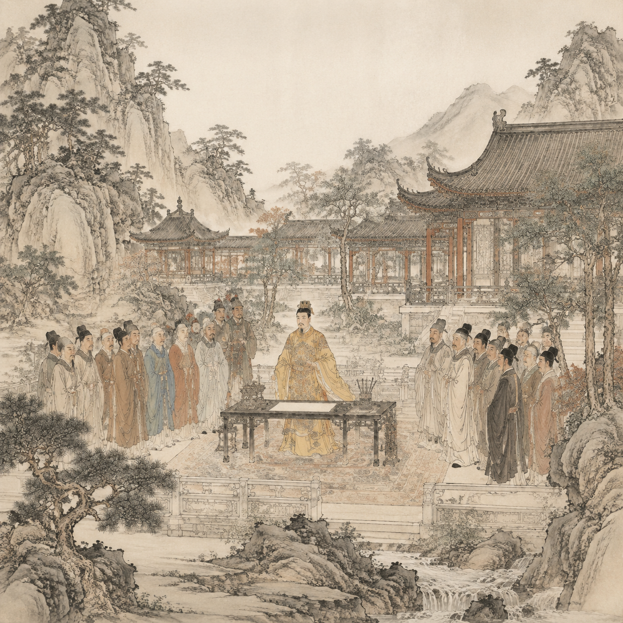唐中宗驾幸逍遥别业