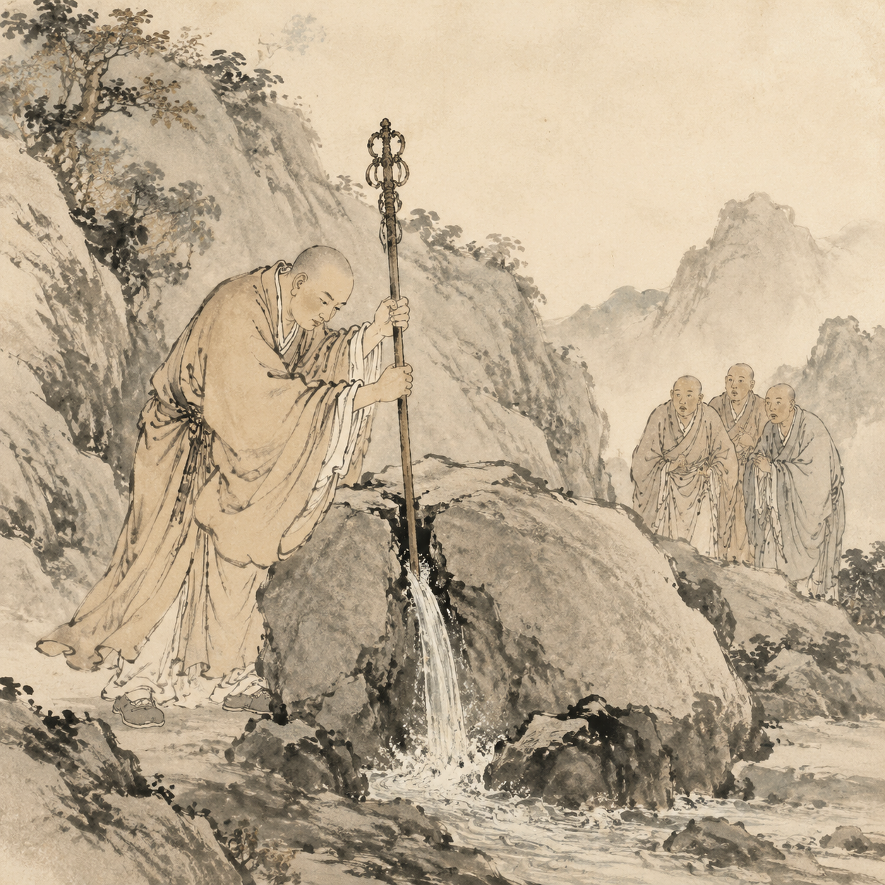 惠能卓锡涌泉