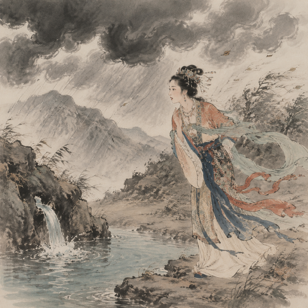 妒女泉风雨忽至
