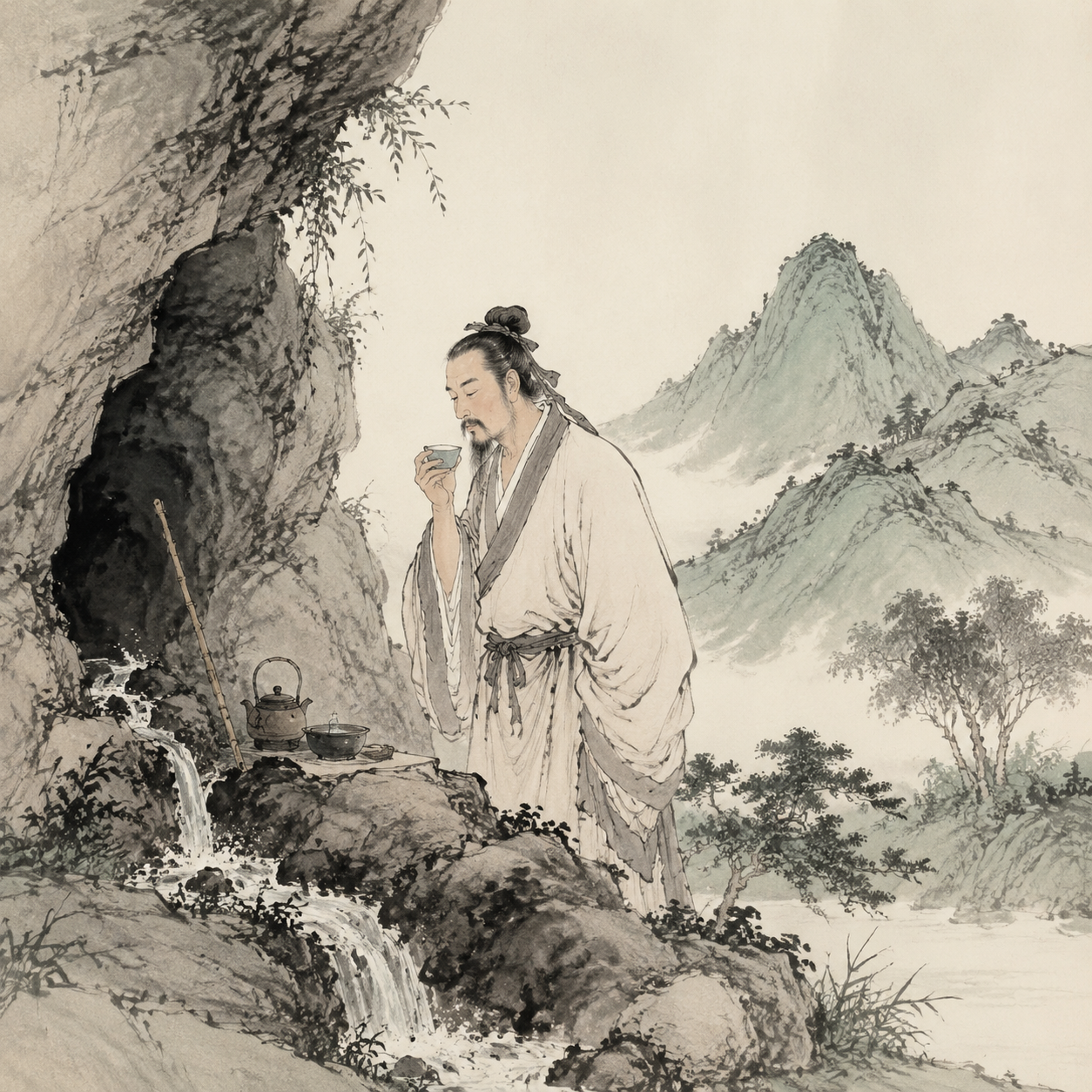 陆羽品泉